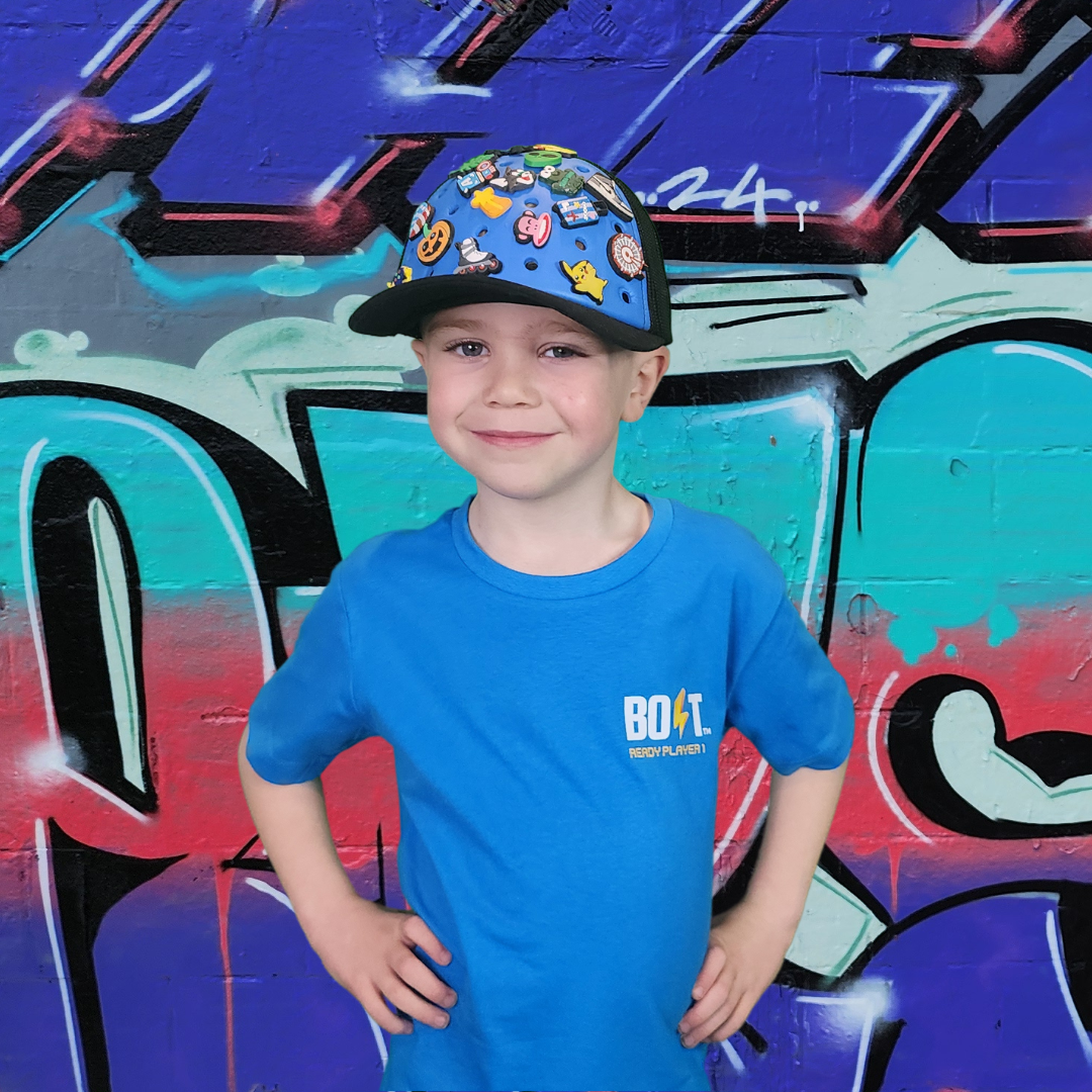 Blue Bolt Hat
