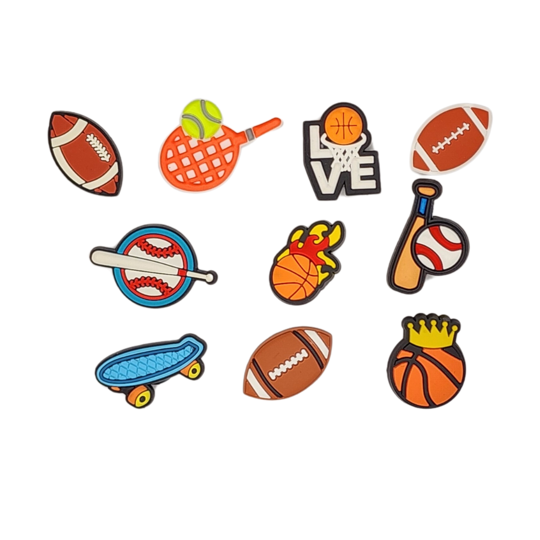 The Sporty Pack 10 Piece Charm Set